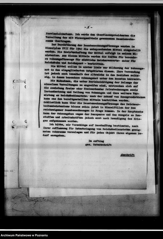 Obraz 11 z jednostki "Bestimmungen über die Beschaffung von Wohnungen für Behördenbedienstete."