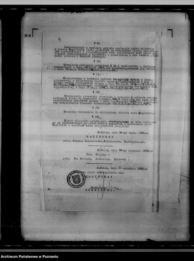 Obraz 7 z jednostki "Akta dotyczące miasta Kościan - daniny komunalne"