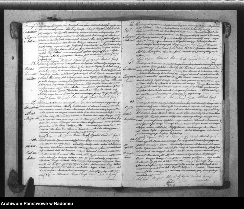 image.from.unit.number "Książka Duplikat Akt Cywilno - Religijnych Parafii Wysoka w powiecie Szydłowieckim Obwodzie Opoczyńskim Gubernij Sandomierskiey na rok 1842 sporządzona"