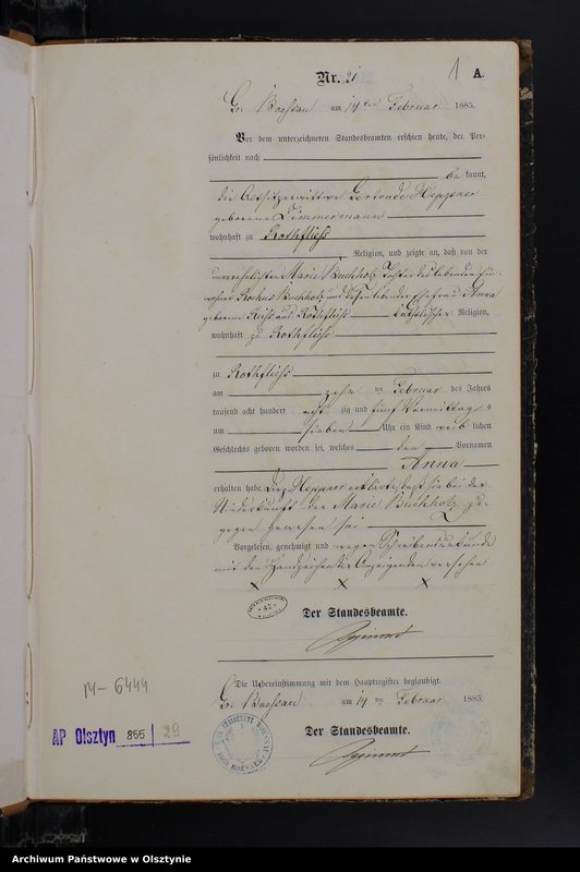 image.from.unit.number "Geburts-Neben-Register Nr 21 - 129"