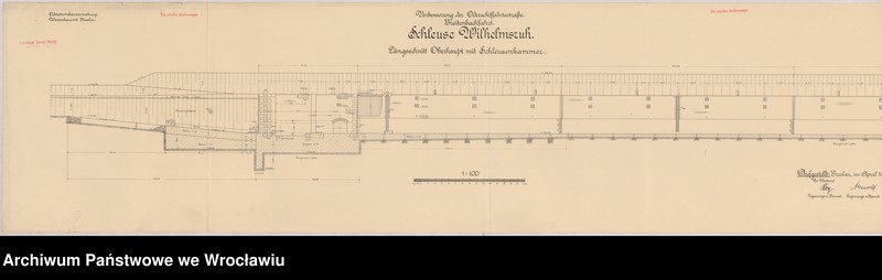 image.from.unit.number "Verbesserung der Oderschiffahrtsstraße. Breitenbachfahrt. Schleuse Wilhelmsruh. Blatt 2-7"