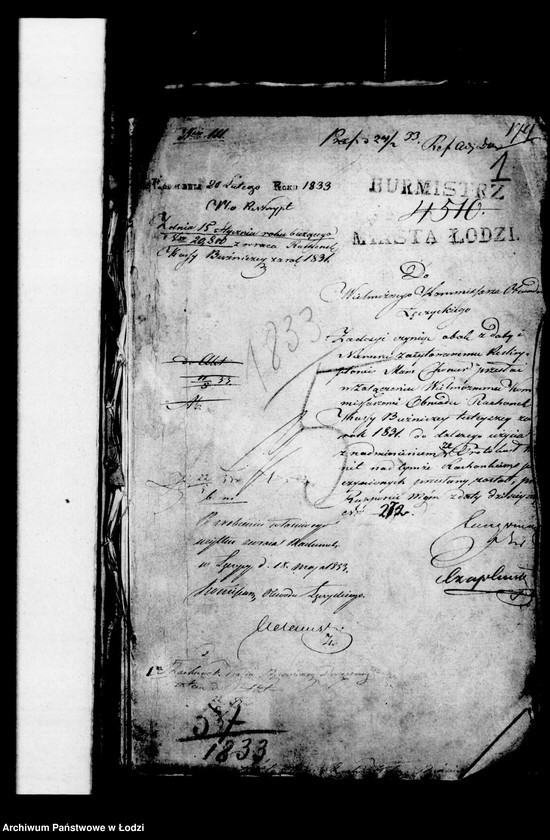 Obraz 5 z jednostki "Akta tyczące się bożniczej kasy"