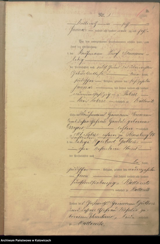 Obraz z jednostki "Księga małżeństw nr 1 – 211"