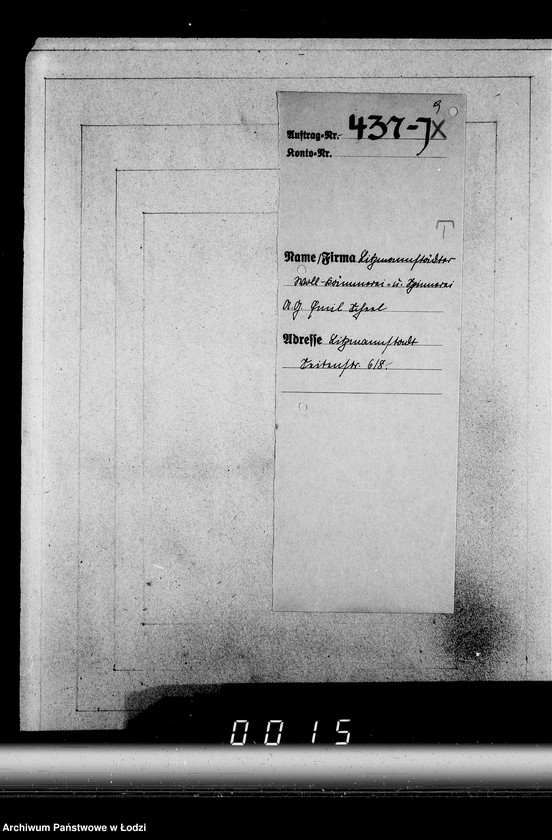 Obraz 13 z jednostki "J[uden] 436-450 [Wnioski Żydów z Getta o zwrot należności za pracę lub towar wzięty na kredyt]"