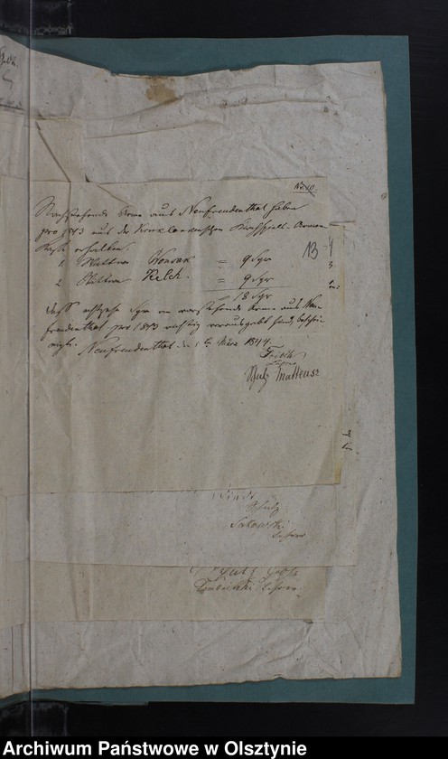 image.from.unit.number "Armen Kassen Rechnung des Kirchspiels Kruklanken"