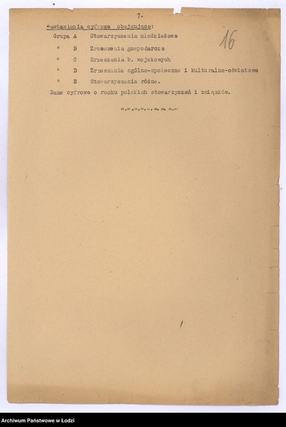 Obraz 19 z jednostki "[Sprawozdania periodyczne z ruchu politycznego społecznego i zawodowego]"