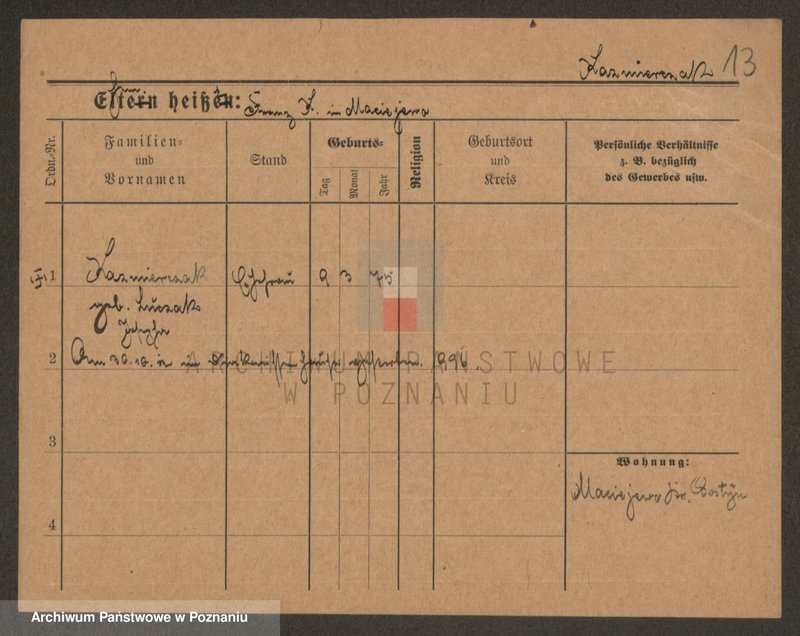 Obraz 13 z jednostki "Kaźmierczak (wdowy, samotni mężczyźni i kobiety)"