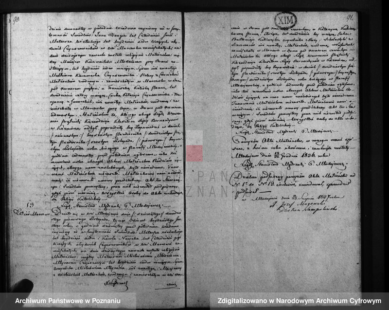 Obraz 20 z jednostki "Księga urodzeń, małżeństw i zejścia"
