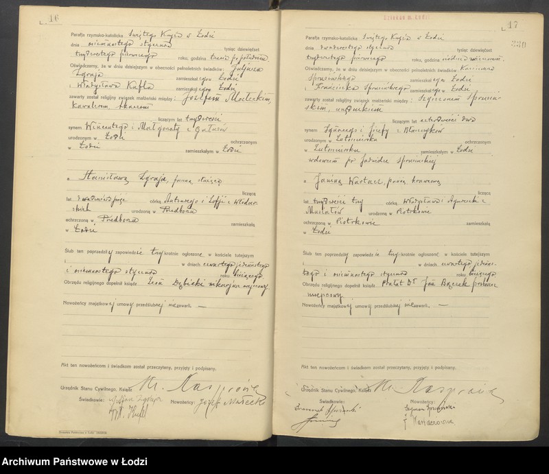 Obraz 11 z jednostki "Akta małżeństw"