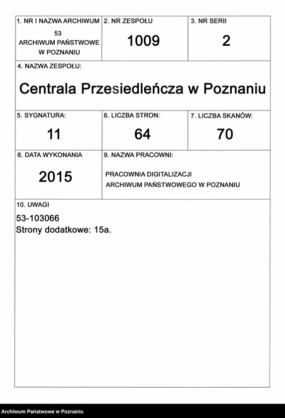 Obraz 1 z jednostki "Posen - Stadt - Evakuierung"
