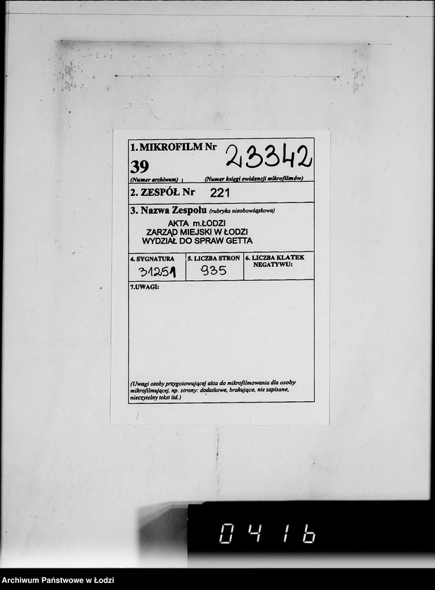 Obraz 2 z jednostki "Ausgehende Tagescopien I 101"