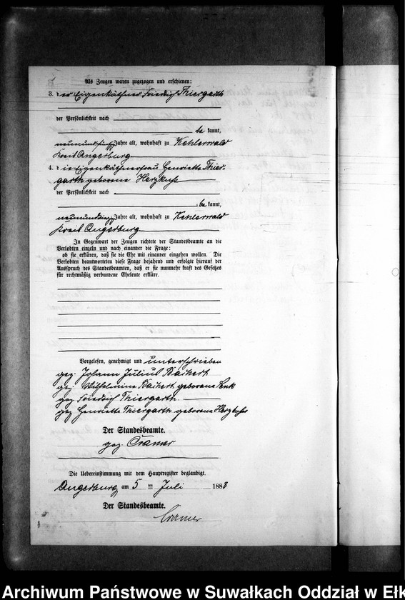 image.from.unit.number "Heiraths-Neben-Register des Preussischen Standes-Amtes Kehlen Kreis Angerburg"