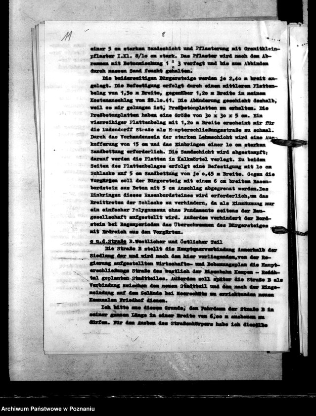 Obraz 15 z jednostki "Kreisstadt Kempen. Antrag auf Aufschliessungskosten der Siedlung für Reichsbedienstete"