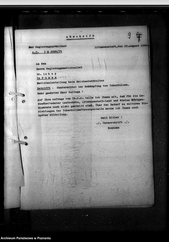 Obraz 13 z jednostki "Sondermittel zur Bekämpfung der Tuberkulose"