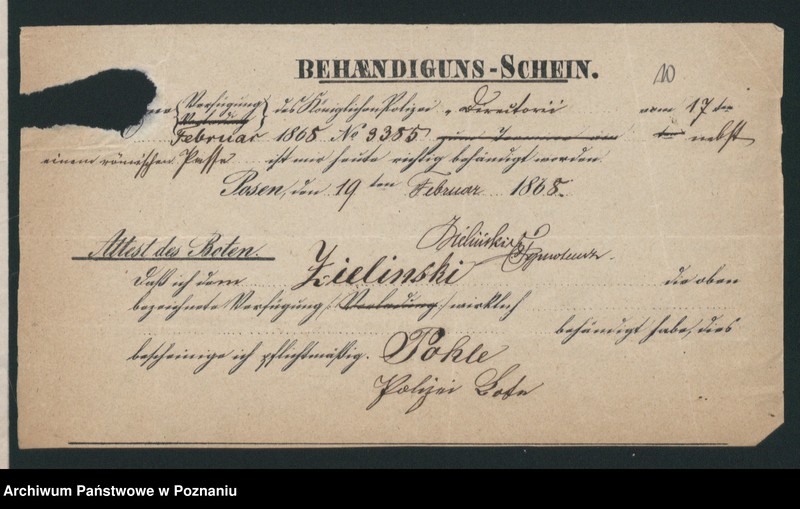 Obraz 14 z jednostki "A. betr. den polnischen Flüchtling Timotheus Zieliński"