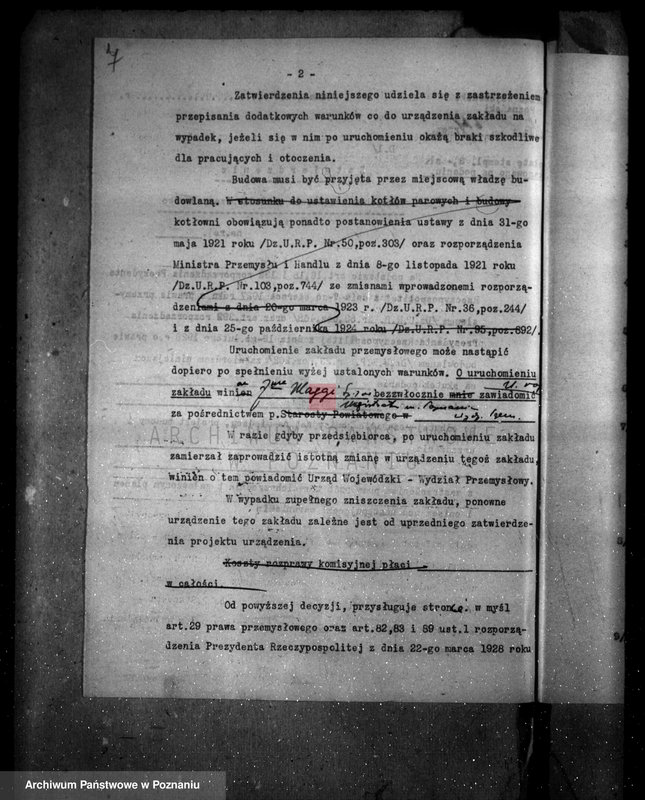 Obraz 12 z jednostki "Zatwierdzenie projektu firmy "Maggi" Spółka z o. o. w Poznaniu nr 536"