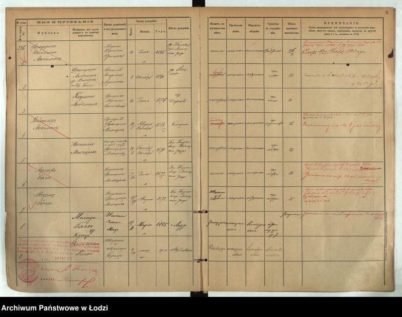 image.from.unit.number "[Księga ludności stałej m. Łodzi guberni piotrkowskiej nr domu 376-392]"