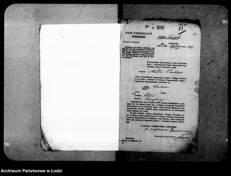 Obraz 17 z jednostki "Akta tyczące się przesiedleń"