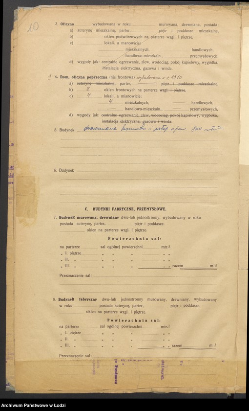 image.from.unit.number "Księga inwentarzowa nieruchomości m. Łodzi ul. Bankowa"