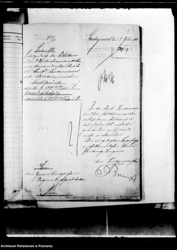 Obraz 5 z jednostki "Die Austellung und Versongung der Kommunalbeamten der Stadt Santomischel"