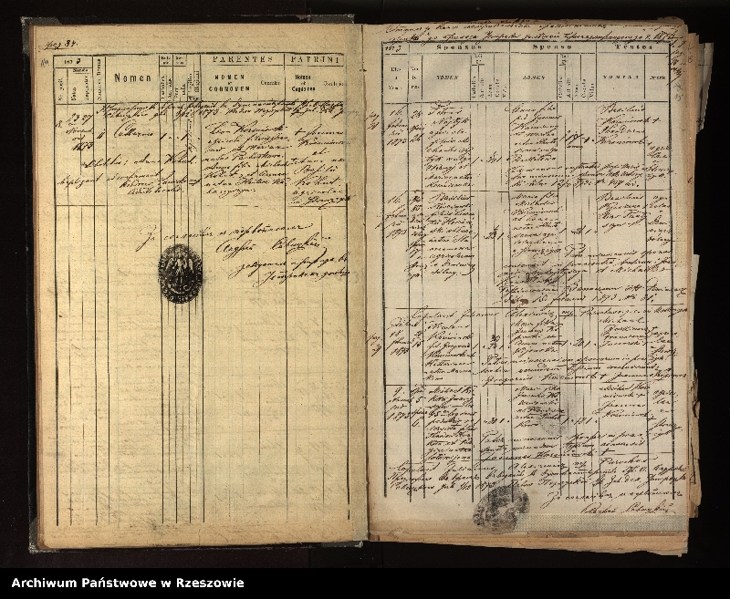 image.from.unit.number "Księga urodzeń, małżeństw i zgonów dla miejscowości Jasień, Ustrzyki Dolne, Strwiążyk"