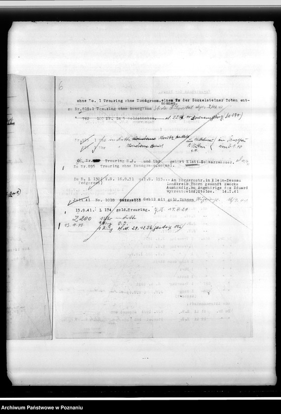 Obraz 10 z jednostki "Spisy rzeczy znalezionych przy ekshumowanych"