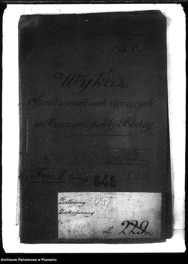 Obraz 4 z jednostki "Wykaz chorób zwierzęcych zaraźliwych w Rzeczypospolitej Polskiej"