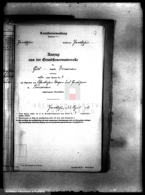 Obraz 11 z jednostki "Dobra Miniszew - sprawy katastralne"