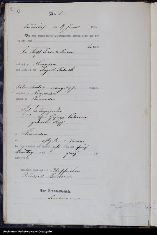 image.from.unit.number "Sterbe-Haupt-Register Nr 1 - 253"