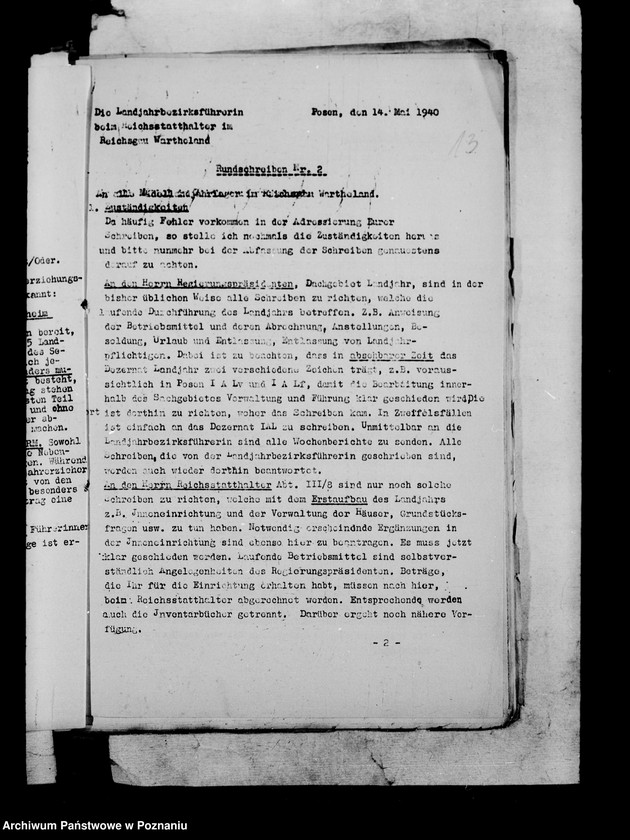 Obraz 17 z jednostki "Okólniki i zarządzenia dla Landjahrlager"