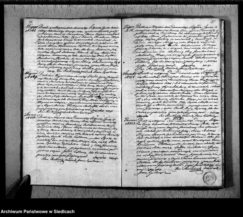 Obraz 19 z jednostki "Akta urodzeń, małżeństw, zgonów"