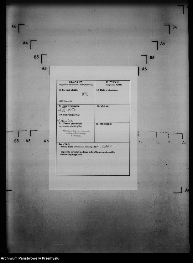 Obraz 3 z jednostki "[Kopie ksiąg metrykalnych parafii Gnojnice z filią Wola Gnojnicka (dekanat Jaworów)]"