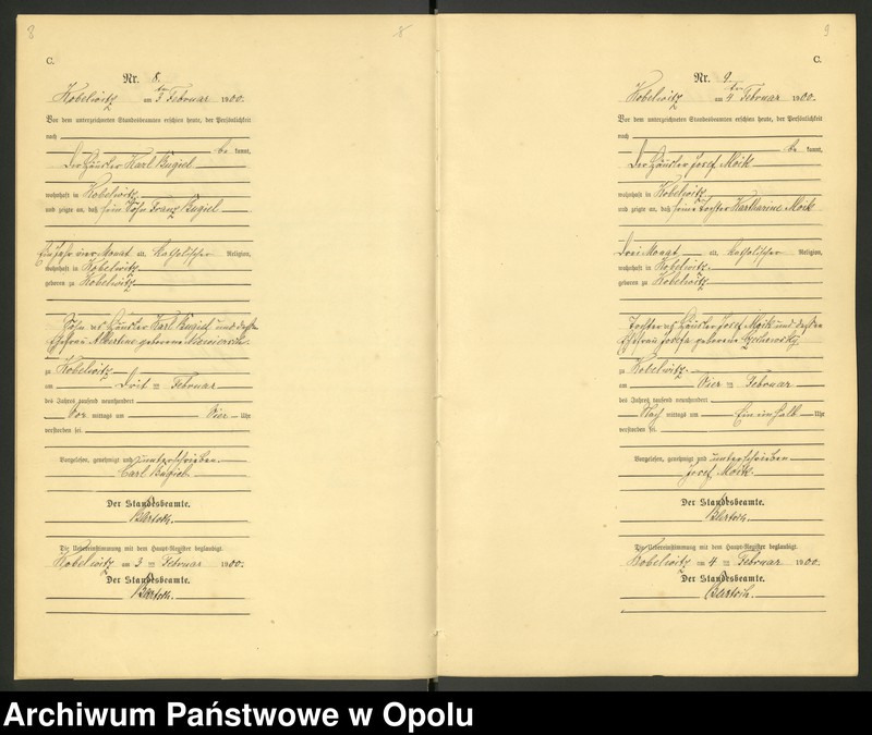 image.from.unit.number "Urząd Stanu Cywilnego Kobylice Księga zgonów rok 1900-03"