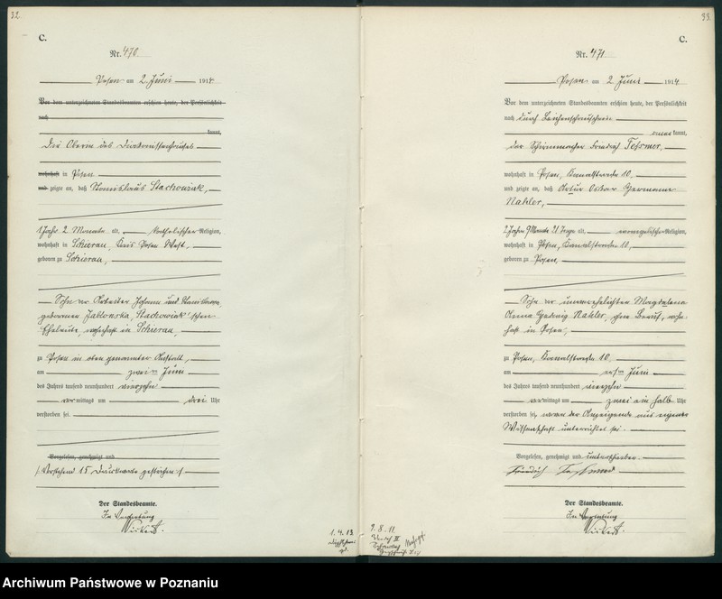 Obraz 19 z jednostki "Księga miejscowa zgonów tom II [Rejestr główny zgonów]"