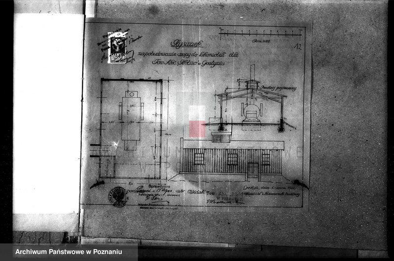 Obraz 16 z jednostki "/Zatwierdzenie projektu budowy i urządzenia spichlerza przy młynie parowym, F-my W. Hasiński w Gostyniu/"