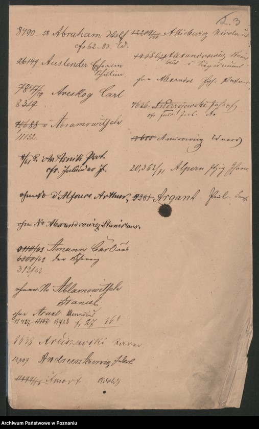 Obraz 6 z jednostki "A. betr. die Auskunft über Ausländer Lit. A"