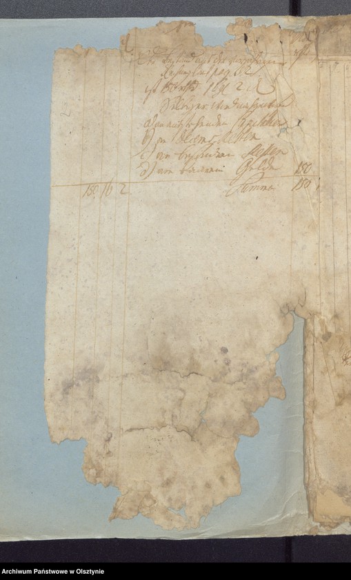 image.from.unit.number "Passenheimsche Stadt Kirchen Rechnung über Einnahme und Ausgabe"