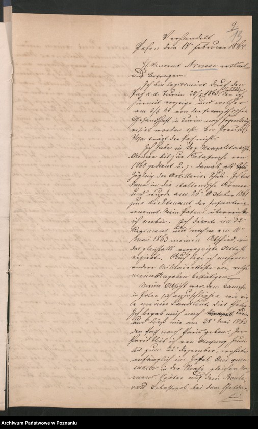 image.from.unit.number "Der Uebertritt polnischer und diesseitiger Untertanen auf preussisches und jenseitiges Gebiet während der polnischen Insurrektion und die dagegen getroffenen Massnahmen."