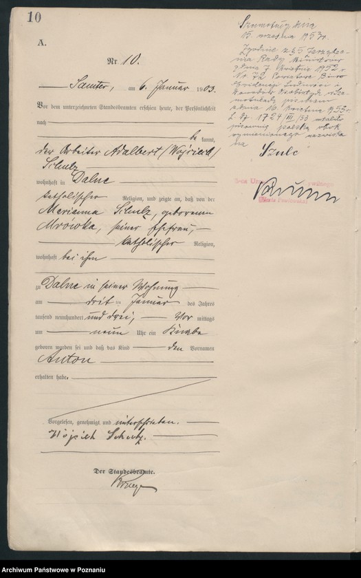 Obraz 13 z jednostki "Geburts-Haupt-Register"