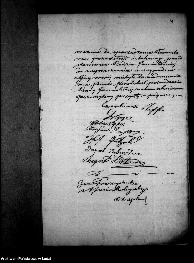 Obraz 8 z jednostki "Akta tyczące się ustanowienia opieki nad nieletnimi po zmarłym Karolu Nyppie"