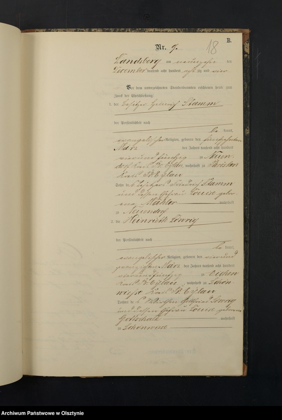 image.from.unit.number "Heiraths-Neben-Register Nr 1 - 9"