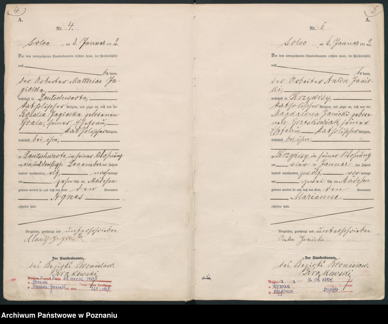 Obraz 5 z jednostki "Geburts-Haupt-Register"