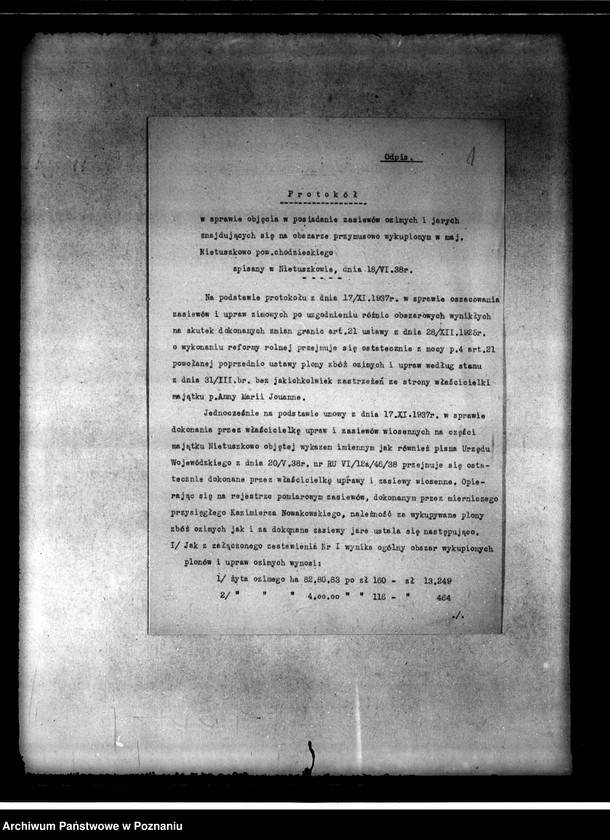 Obraz 5 z jednostki "Administracja przejściowa majątku Nietuszkowo powiat chodzieski"