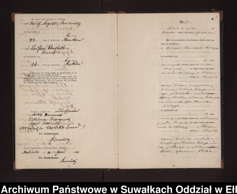 image.from.unit.number "Heiraths-Neben-Register des Preussischen Standes-Amtes Neuhoff Kreis Loetzen"