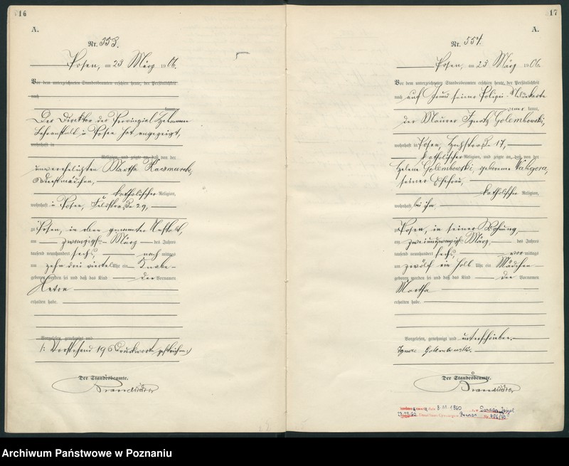 Obraz 11 z jednostki "Księga miejscowa urodzeń"