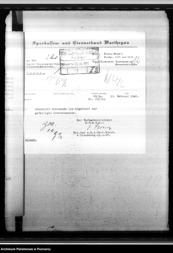 Obraz 17 z jednostki "Sparkassen und Giroverband Wartheland"