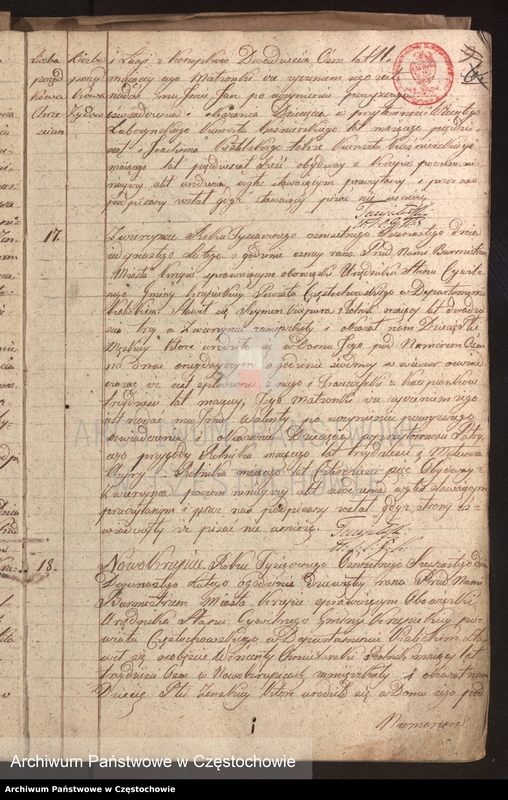 image.from.unit.number "Księga [akt] urodzenia gminy Krzepickiej na rok 1816"