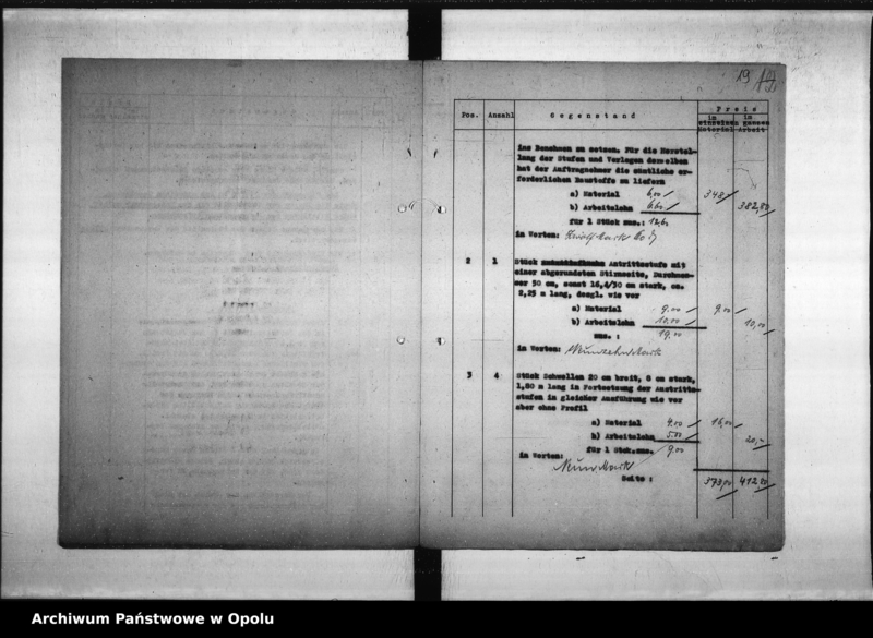 Obraz 17 z jednostki "Kunststeinstufen Erweiterungsbau des Rathauses B[an]d VIII"