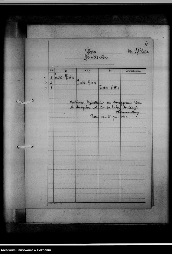 Obraz 8 z jednostki "Bücherverzeichnis, Sippenamt für Gauhaupstadt Posen [Poznań]"