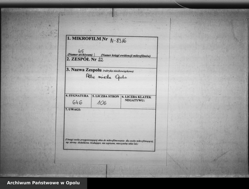 Obraz 2 z jednostki "Acta des Magistrats zu Oppeln betreffend die Anstellung eines Thurmwächters und Hauswarts"